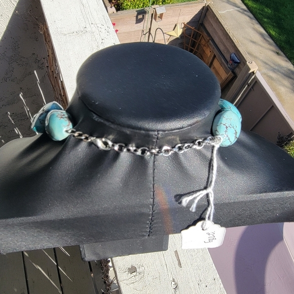 Chunky 1390 Cts Tibetan Turquoise Large Beaded Gemstone Necklace Unisex … - Picture 6 of 9